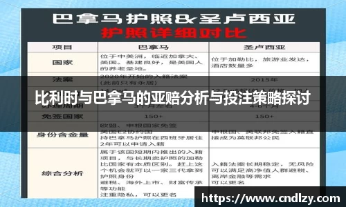 比利时与巴拿马的亚赔分析与投注策略探讨